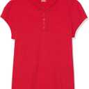 The Children's Place Girls' Uniform Pique Polo (X-Large, Ruby)