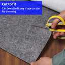 Waterproof Non-Slip 1/5 Extra Thick 9x12 ft Rug Pad for Large Area Rugs Durable Felt Floor Protection pad for All Floors, Suitable for Cutting. Rug Pads Keep Rugs in Place and Provide Cushioning