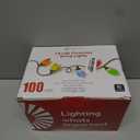 Brightown C9 LED Christmas String Lights, 66ft Multi-Color Outdoor Light String with 100 Smooth Opaque Bulbs, Plug-in Vintage Roofline Lights String for Outside Patio Christmas Holiday Decor