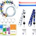 9 Pcs Cruise Ship Essentials Kit Include Cruise Luggage Tags, Lanyards for Cruise Ship Cards, Beach Towel Bands, Travel Clothesline, Cruise Essentials 2026 with All Cruise Lines