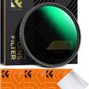 K&F CONCEPT 49mm Variable ND Filter ND2-ND32 Camera Lens Filter (1-5 Stops) No X Cross HD Neutral Density Filter with 28 Multi-Layer Coatings Waterproof (Nano-X Series)