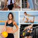 Runhit No Front Seam Biker Shorts for Women - 3''/5''/8'' High Waisted Workout Gym Yoga Spandex Shorts Tummy Control (Black, M)
