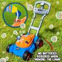 Hot Wheels Bubble Lawn Mower for Toddlers, Bubble Blowing Machines, Indoor/Outdoor Gardening Toy, Birthday Gift for Prechool Girls and Boys, No Batteries Required, Includes Bubble Solution, 2+