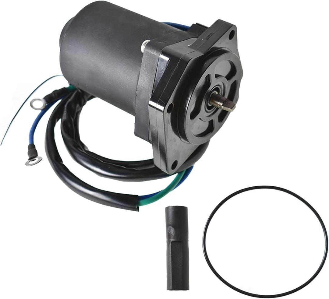 Electrical Tilt and Trim Motor Black Replacement for 6D8-43880-01-00 6D8-43880-09-00 Replacement for F75LA F90JA F90LA 2013-2018 F75TLR 2005-2012 F90TJR 2005-2008