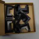 M METERXITY 4-Pack Post Base Cover, Fits 1"x 1" PVC Post Skirt Split Type for Indoor/Outdoor Iron Railing/Wood Posts/Fence/Stairs/Patios/Handrail/Porch Column Wrap Post Trim [Black]