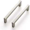 Ravinte 30 Pack Solid 3-3/4 Inch Center to Center Slim Square Bar Drawer Handles Kitchen Cabinet Handles Brushed Nickel Drawer Pulls Kitchen Cabinet Hardware Pulls