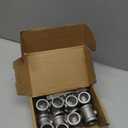 8 PCS 1/2'' 3-Way Pipe Fitting Connector, Aluminum Alloy T-Shape DN15 Tube Industrial Connector Accessory for DIY Building Chairs, Shelving, Vintage Pipe Furniture