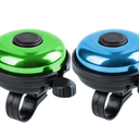 Xthuge Classic Bike Bell, Aluminum Bicycle Bell, Loud Crisp Clear Sound Bicycle Bike Bell for Adults Kids(Blue, Green-Right Hand Use-2 Pack)