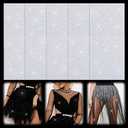 10 Sheets Iron-on Rhinestone Sheets Transfers for Clothing, Glitter Crystal Hotfix Transfers Decals, Hot Melt Sparkle Flat Round Rhinestone Patches for Clothing Craft DIY Decor