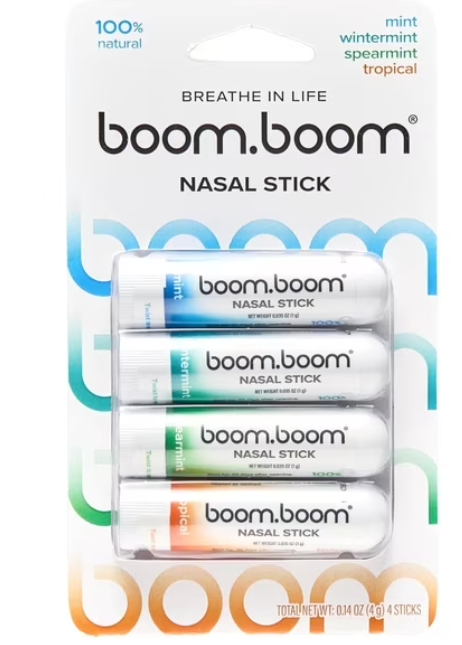 Nasal Stick (4 Pack)-Refreshing Vapors, Better Breathing Natural Focus, Cool Refreshing Sensation, Menthol Inhaler (Mint, Tropical, Wintermint, Lavender) 
