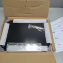 Okydoky Glass Dry Erase Whiteboard,Monthly Calendar Whiteboard,12" x 16",Frameless Glass White Board for Home,School,Office,Black Surface(GlassA-BK-3040)