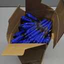 Spakon 200 Pieces Gel Pens Bulk Retractable Ink Ballpoint Pen Bulk Rolling Ball Medium Point 0.5mm Ballpoints with Soft Grip for Journal Writing Office Home(Blue)