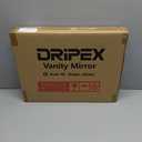 Dripex LED Lighted Makeup Mirror with 12V 2A USB Charging Port Bluetooth Speaker 3 Colors Dimmable 15"x12" Vanity Mirror with Lights Touch Keys Phone Holder 10X Magnification for Vanity Desk