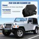 258-536 Air Filter Housing Compatible with 2014-2018 Jeep Cherokee Replacement for OEM Air Cleaner Housing Cover