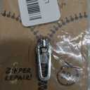 ZlideOn Zipper Pull Replacement - Silver, Normal (L) - Instant Zipper Replacement Slider for Plastic Zippers