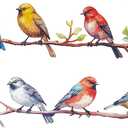 We Moment Metal Wall Art Bird on Tree Branch Bird Wall Sculpture Bird with Leaves Wall Art Decor for Living Room Bedroom Office Home Balcony Garden Wall Housewarming Party Decor2pcs