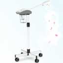 TASALON Professional Facial Steamer Machine on Wheels, Standing Esthetician Steamer with Hot Mist, Facial Be Used for Skin Rejuvenation, Steamer for Facial Used for Spa or Personal Care, White