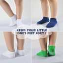 EPEIUS Baby Socks Low Cut Non-Slip Socks for Newborn Infants Toddlers Girls Boys Ankle Socks with Grips 12 Pairs (6-12 Months)