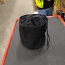 Tall Purse Organizer Insert Womens Canvas Round Handbag Organizer Storage,Handbag Purse Organizer Round Cosmetic Pouch Bag Bucket Makeup Bag (Black)