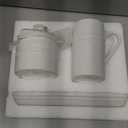 Farmhouse Inspired Vintage Doorknob Cream and Sugar Set, White