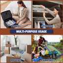 HIBAG Vacuum Storage Bags, 12 Jumbo Vacuum Seal Bags for Clothing, Space Bags for Clothes, Comforters, Blankets, Bedding (12J)