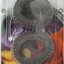 Stainless Steel Washing Machine Lint Traps: Washer Hose Lint Remover with Cable Ties - 6