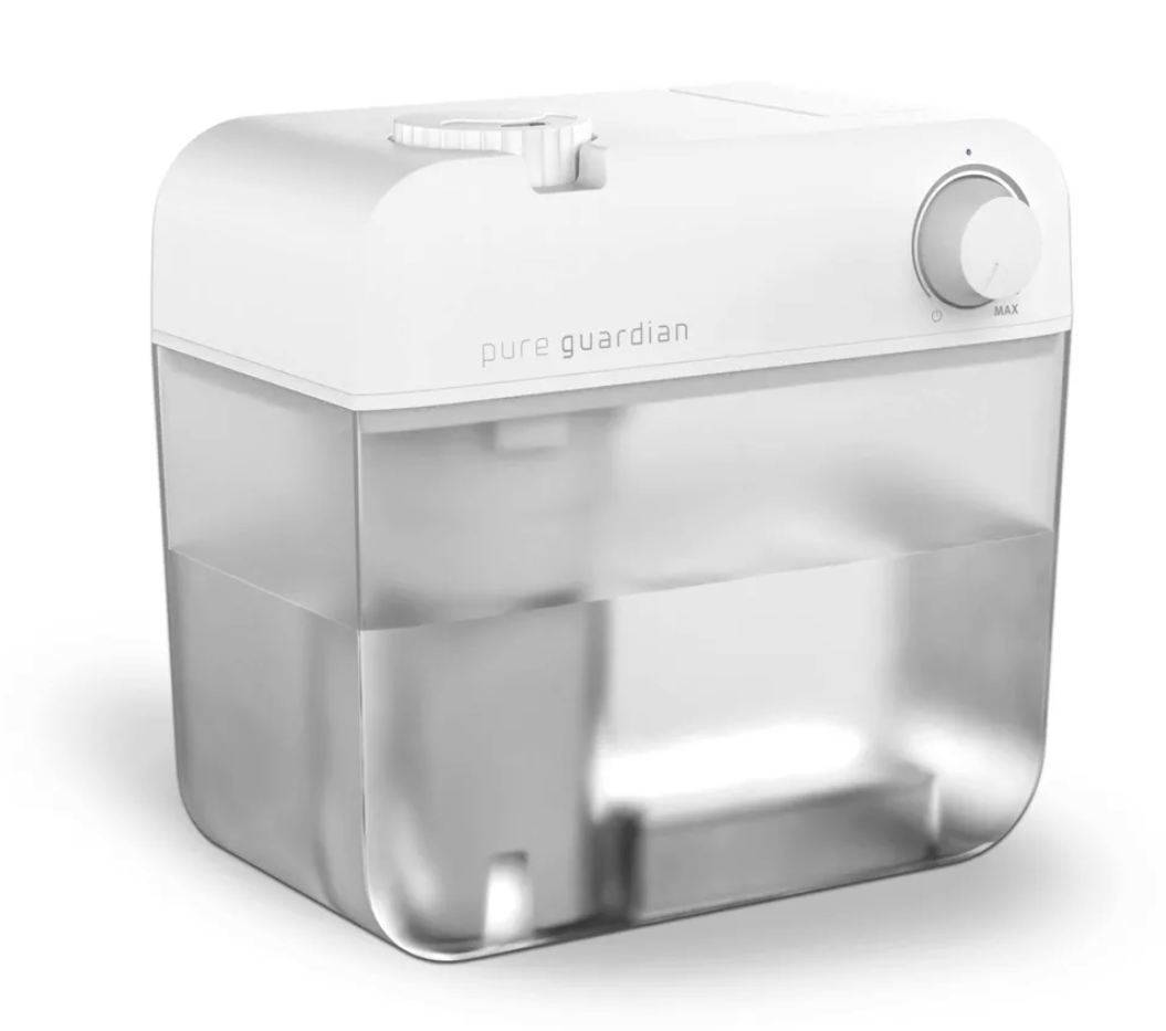 PureGuardian 1gal Humidifier H1035: Ultrasonic Cool Mist, Portable, Quiet, Auto Shut-Off, 100-300 sq. ft., No Filter Needed