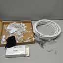 UrbanRed Flexible Bendable Ceiling Curtain Track, 16.4 ft (5 m), Mount for Rail with Curtain Tracks System, Room Divider, Curtains Rod, RV Ceiling Track for Curtains, White