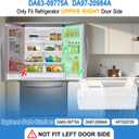 Upgraded DA63-09775A DA97-20984A Refrigerator Door Bin Compatible with samsung Refrigerator Door Shelf-RIGHT Samsung Refrigerator Door Bin RF27T5201SR, RF28T5001SR, RF27T5241SR, RF28T5021SR Shelves
