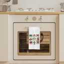 2 x Western Christmas Decor Kitchen Towels, Cowboy Christmas Decor Hand Towels for Bathroom, Coquette Red Green Bow Christmas Dish Towels for Kitchen, Western Christmas Bathroom Kitchen Decor, 16x24 Inch (Sdfg15--13)