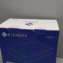 Etekcity Air Mattress Twin Size Inflatable Airbed Blow Up Air Bed Raised Mattress with Built in Pump for Camping, Guest, Height 18