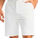 Soothfeel Men's Golf Shorts with 5 Pockets Stretch Lightweight Quick Dry 9 Inch Flat Front Casual Work Dress Shorts for Men Nedium