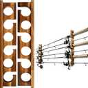 Ghosthorn Holds Up to 12 Rods Fishing Pole Racks Wall or Ceiling Mounted Holders for Garage Storage Organizer Gear Equipment Gifts