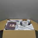 52" Black Ceiling Fans with RGB Lights - Flush Mount Ceiling Fan Light with LED 3CCT Dimmable, Modern Low Profile Ceiling Fans for Indoor Party,Covered Outdoor