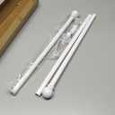 Alskarhem White Curtain Rods for Windows 30 to 88 Inch,5/8 Inch Small Curtain Rod Set With Brackets