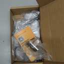 Rergy 10 Pack Brushed Nickel Cabinet Knobs Sliver Cabinet Knobs Black and Brushed Nickel Drawer Knobs and Pulls Square Zinc Alloy Hardware for Door Bedroom Dresser (Single Hole)