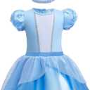 Baby Girls Costume for Infant Romper Onesie Babysuit Birthday Christmas Halloween with Headband 9-12Months(K30-90)