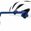 Bike Helmet Mirror, 360 Adjustable Bicycle Rear View Mirror with Extendable Arm, Dual 3M Adhesive & O-Ring Mount, Reflective Cycling Mirror for Road, Mountain & Commuter HelmetsBlue)