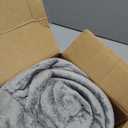 Bedsure GentleSoft Sherpa Fleece Throw Blanket for Couch, Non-Heated, Thick & Warm Cozy Blanket for Winter, Soft Fuzzy Plush Throw Gifts for Women and Men, Grey, 50x60 Inches