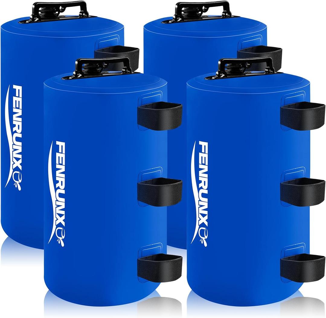 Canopy Water Weight Bag, 88 LBS Gazebo Tent Water Weights Set of 4 Leg Weights for Carport, Pop Up Canopy, Tent, Gazebo, Blue