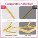 Wokceer Wedding Arch 7.2FT Round Backdrop Stand Gold Metal Circle Backdrop Stand Circle Balloon Arch Stand Frame for Birthday Party Bridal Shower Anniversary Ceremony Candy Tables Celebration