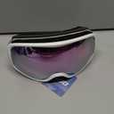 Kids Ski Goggles for Boys Girls Aged 3-14, 100% UV Protection OTG Ski Goggles (A07-white/Purple(vlt 28%))