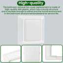 S97014094 Bathroom Fan Cover Grille and Lens, Replacement for Broan Nutone Exhaust Fan Models 678, 679, 679FL,679FLT,680,680FL,680FLT,M680,HD50L and HD80L