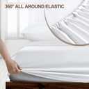 FreshCulture Twin XL Fitted Sheet Only 2 Pack - Hotel Quality Fitted Sheet - Ultra Soft & Breathable - Brushed Microfiber - Deep Pocket - Cooling Fitted Sheets for Twin XL Size Bed (White)