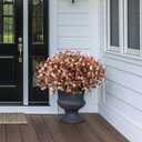 Artificial Daisy Flowers for Outdoor 16 Bundles Faux Daisy Flower UV Resistant No Fade Floral for Home Indoor Outside Garden Porch Window Box Balcony Yard Porch Fall Decor (Purple)