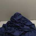 2-Pack Pure Cotton Twin XL Fitted Sheet for Adjustable Bed Split King, 600 TC 16" Deep Pocket Egyptian Cotton Fitted Sheet (2pcs, Twin XL, Navy Blue)