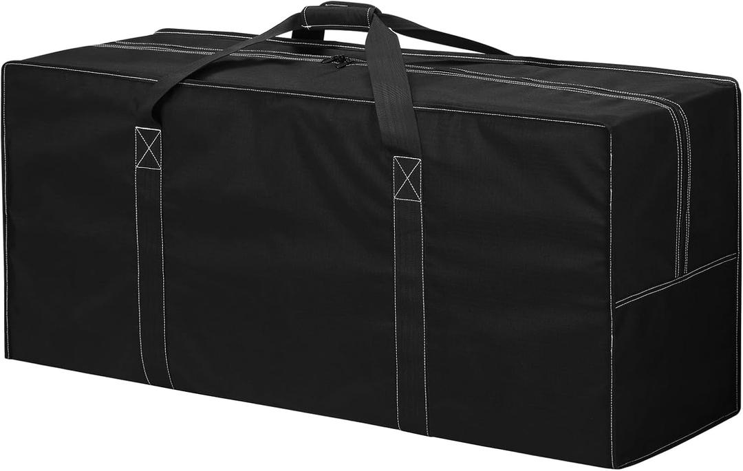 155L Extra Large Duffle Bag - 42 inch Heavy Duty & Water Resistant Duffel Bag Durable Luggage Storage Bag for Camping, Travel, Sports , Black 