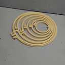 6 Pcs Embroidery Hoop 6 Size, Round Plastic Cross Stitch Hoop with 16 Needles (3.6In to 10.7 in), Small Embroidery Hoop, Cross Stitch Hoops and Frames, Suitable for Embroidery, Craft Sewing