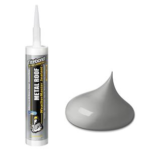Titebond WeatherMaster Metal Roof Sealant, Silver  Premium Polymer Caulk for Aluminum, Copper, Galvanized Steel & Coated Metals, UV-Resistant  62611, 9.5 Oz. Cartridge