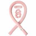 Yanibest Heatless Hair Curler to Sleep in, Overnight Curl Headband for Natural Wavy Curls, No Heat Soft Hair Curler Set with Hair Clip Scrunchies for Styling, No Slip Heatless Curls (Pink)